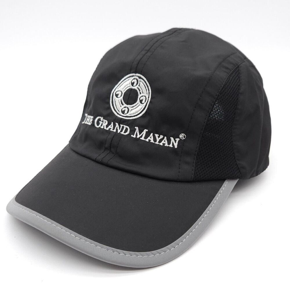 The Grand Mayan Strapback Hat Black Adjustable Baseball Oscaps Breathable Mexico